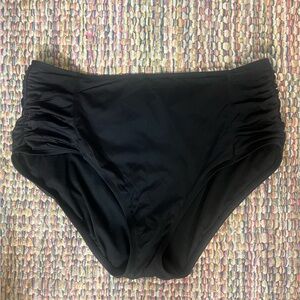 Kona Sol High Waist Black Bikini Swim Bottoms
